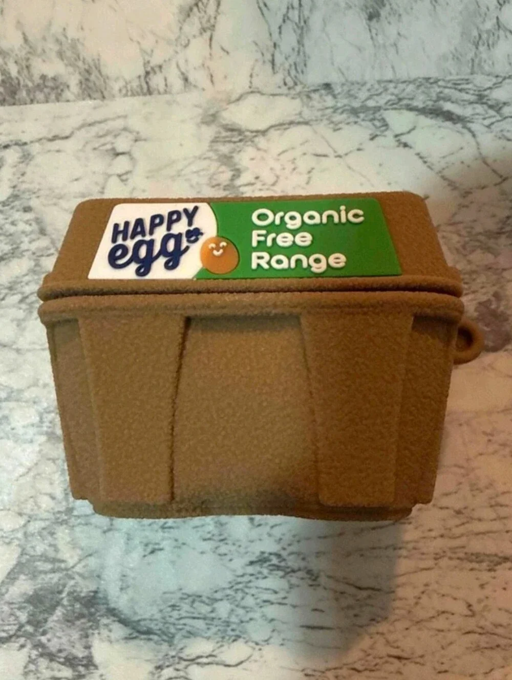 HAPPY EGGS ORGANIC BROWN EGG BOX COMPATIBLE WITH AirPods PRO 3 CASE